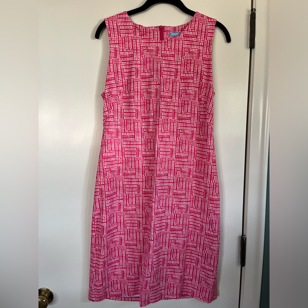 J. Mclaughlin Sophia Catalina Pink Sleevless Dress Sz M